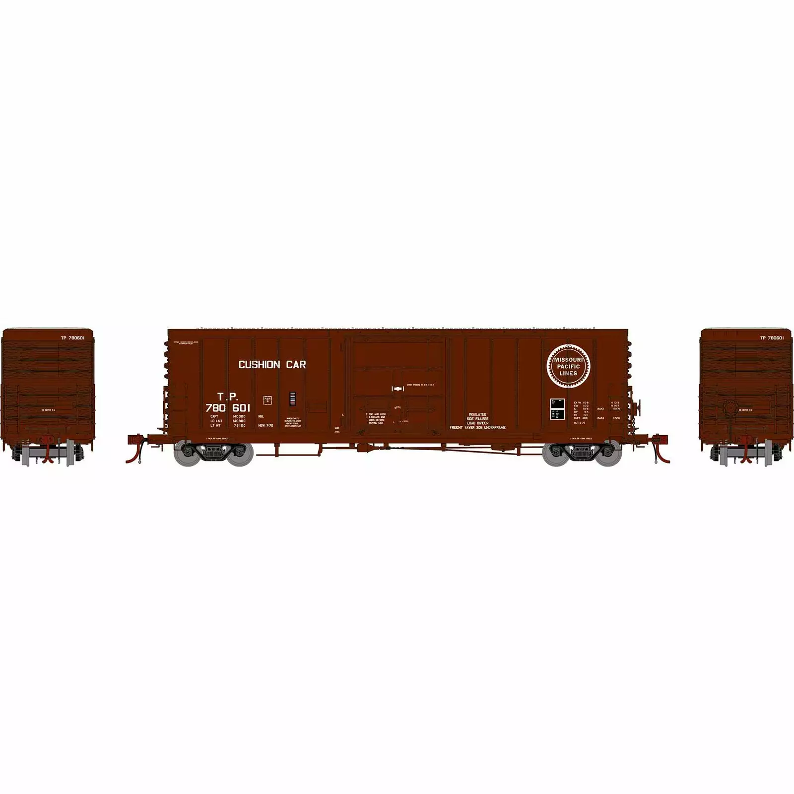 Athearn Genesis G26900 HO Scale 50' PC&F Ext. Post Boxcar Texas & Pacific TP 780601 2 Athearn Genesis G26900 HO Scale 50' PC&F Ext. Post Boxcar Texas & Pacific TP 780601 - Image 2