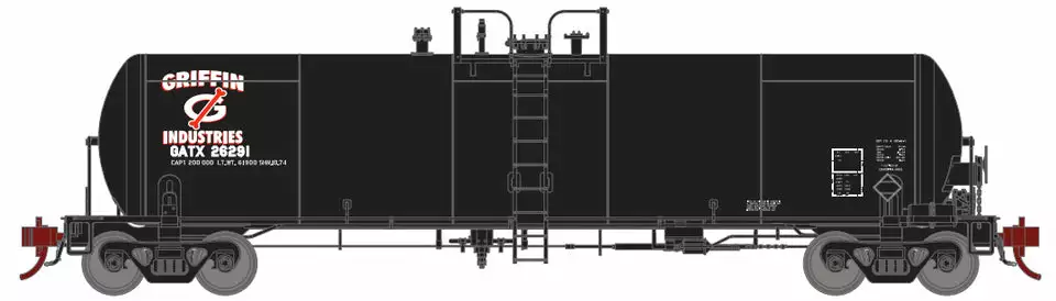 Athearn Genesis G40192 HO Scale GATC 20,000 Gal Tank Car GI GATX 26291 1 Athearn Genesis G40192 HO Scale GATC 20,000 Gal Tank Car GI GATX 26291