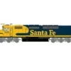 Athearn Genesis G64123 HO Scale EMD SDP40F Diesel Santa Fe ATSF 5256