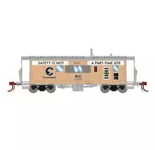 Athearn Genesis G78550 HO Scale ICC Caboose Chessie B&O C-3771 With Lights 1 Athearn Genesis G78550 HO Scale ICC Caboose Chessie B&O C-3771 With Lights