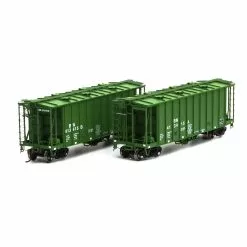 Athearn Genesis G87677 HO Scale GATC 2600 Airslide Hopper Burlington Northern BN Drawbar 2 Pack