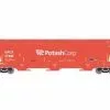 Athearn Genesis G89949 HO Scale Trinity 3 Bay Covered Hopper Potash Corp GACX 31900