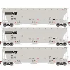 Athearn Genesis G89963 HO Scale Trinity 3 Bay Covered Hopper Norfolk Southern NS 3 Pack #1