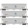 Athearn Genesis G89984 HO Scale Trinity 3 Bay Covered Hopper ADMX 3 Pack #1