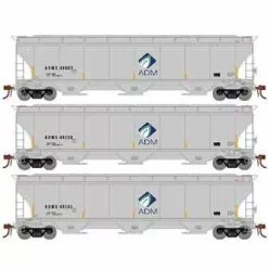 Athearn Genesis G89984 HO Scale Trinity 3 Bay Covered Hopper ADMX 3 Pack #1