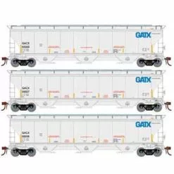 Athearn Genesis G89988 HO Scale Trinity 3 Bay Covered Hopper GATX/GACX 3 Pack