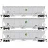 Athearn Genesis G89995 HO Scale Trinity 3 Bay Covered Hopper Cargill CGOX/CGEX 3 Pack #2