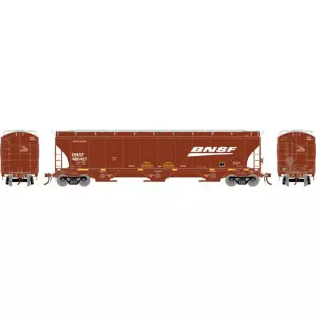 Athearn Genesis G90008 HO Scale Trinity 3 Bay Covered Hopper BNSF "Wedge/Swoosh" 480427 2 Athearn Genesis G90008 HO Scale Trinity 3 Bay Covered Hopper BNSF "Wedge/Swoosh" 480427 - Image 2