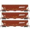 Athearn Genesis G90010 HO Scale Trinity 3 Bay Covered Hopper BNSF "Wedge/Swoosh" 3 Pack #2