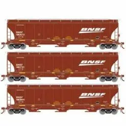 Athearn Genesis G90010 HO Scale Trinity 3 Bay Covered Hopper BNSF "Wedge/Swoosh" 3 Pack #2