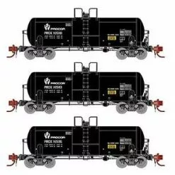 Athearn Genesis GN15320 N Scale 13,000 Gallon Acid Tank Car "Black" PROX 3 Pack