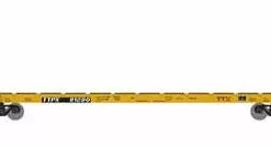 Athearn HO 90559 60' Bulkhead Flatcar TTX Red Logo 81290