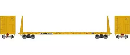 Athearn HO 90559 60' Bulkhead Flatcar TTX Red Logo 81290 2 Athearn HO 90559 60' Bulkhead Flatcar TTX Red Logo 81290 - Image 2