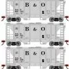 Athearn HO Scale 15414 PS-2 2003 Covered Hopper Baltimore & Ohio B&O 3 Pack