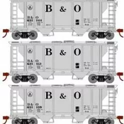 Athearn HO Scale 15414 PS-2 2003 Covered Hopper Baltimore & Ohio B&O 3 Pack