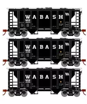 Athearn HO Scale 15426 PS-2 2003 Covered Hopper Wabash WAB 3 Pack 1 Athearn HO Scale 15426 PS-2 2003 Covered Hopper Wabash WAB 3 Pack