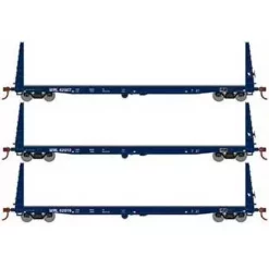 Athearn HO Scale 17226 60' BulkheadFlatcar Montana Rail Link MRL 3 Pack
