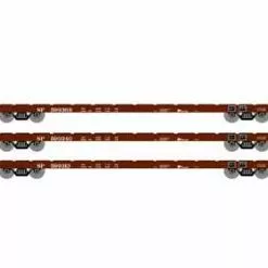 Athearn HO Scale 97089 60' Flatcar Southern Pacific SP 3 Pack