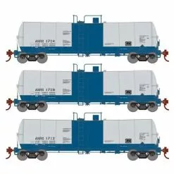 Athearn RTR 16395 HO Scale 16k Clay Slurry Tank Car Amstar ASRX 3 Pack