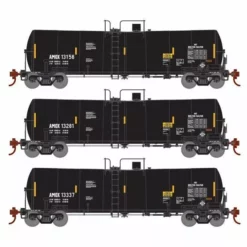 Athearn RTR 16407 HO Scale 16k Clay Slurry Tank Car Amoco AMOX 3 Pack