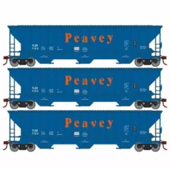 Athearn RTR 22275 HO Scale PS 4740 Covered Hopper Peavey TLDX 3-Pack