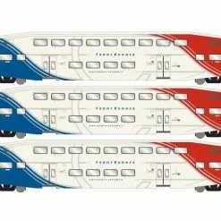 Athearn RTR 28588 N Scale Bombardier Coach Cars Utah FrontRunner UTAX 3 Pack