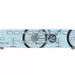 Athearn RTR 29702 HO Scale Bombardier Cab Metrolink Special Bikes SCAX 138