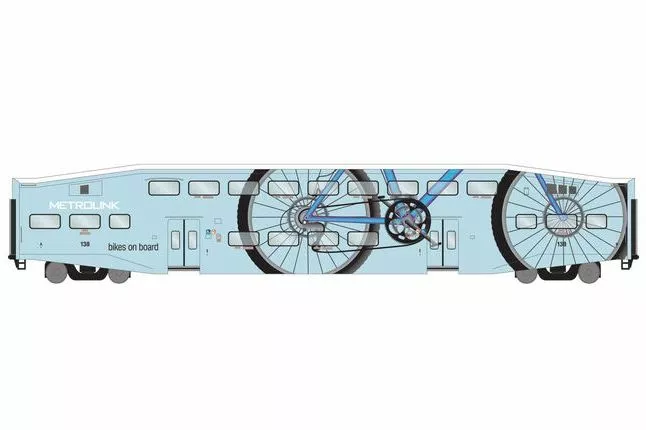 Athearn RTR 29702 HO Scale Bombardier Cab Metrolink Special Bikes SCAX 138 1 Athearn RTR 29702 HO Scale Bombardier Cab Metrolink Special Bikes SCAX 138