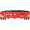 Athearn RTR 33080 HO Scale 40' Offset Coal Hopper W/Load Burlington CB&Q 170008
