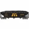 Athearn RTR 33089 HO Scale 40' Offset Coal Hopper W/Load Seaboard Coast Line SCL 160587