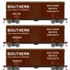 Athearn RTR 67971 HO Scale 40' Modernized Boxcar Southern SOU 3 Pack