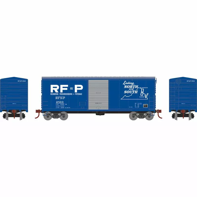 Athearn RTR 67975 HO Scale 40' Modernized Boxcar RF&P 2813 2 Athearn RTR 67975 HO Scale 40' Modernized Boxcar RF&P 2813 - Image 2