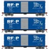 Athearn RTR 67977 HO Scale 40' Modernized Boxcar RF&P 3 Pack