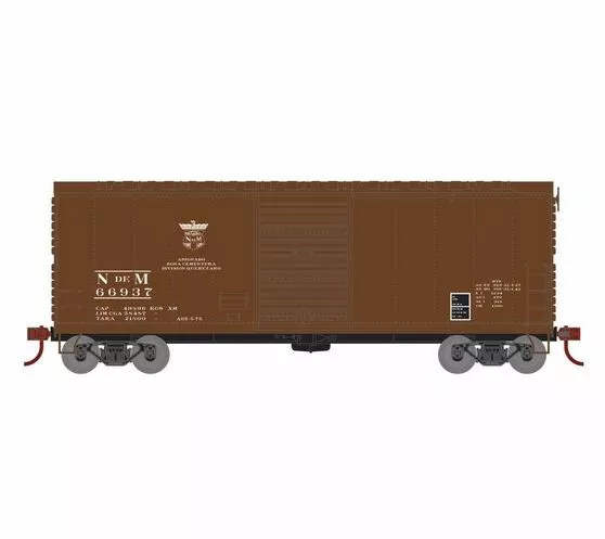 Athearn RTR 67978 HO Scale 40' Modernized Boxcar Nacionales De Mexico NdeM 66937 1 Athearn RTR 67978 HO Scale 40' Modernized Boxcar Nacionales De Mexico NdeM 66937