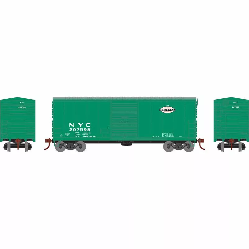 Athearn RTR 69437 HO Scale 40' Modernized Boxcar New York Central NYC 207598 2 Athearn RTR 69437 HO Scale 40' Modernized Boxcar New York Central NYC 207598 - Image 2