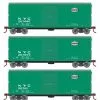 Athearn RTR 69438 HO Scale 40' Modernized Boxcar New York Central NYC 3 Pack