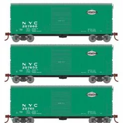 Athearn RTR 69438 HO Scale 40' Modernized Boxcar New York Central NYC 3 Pack