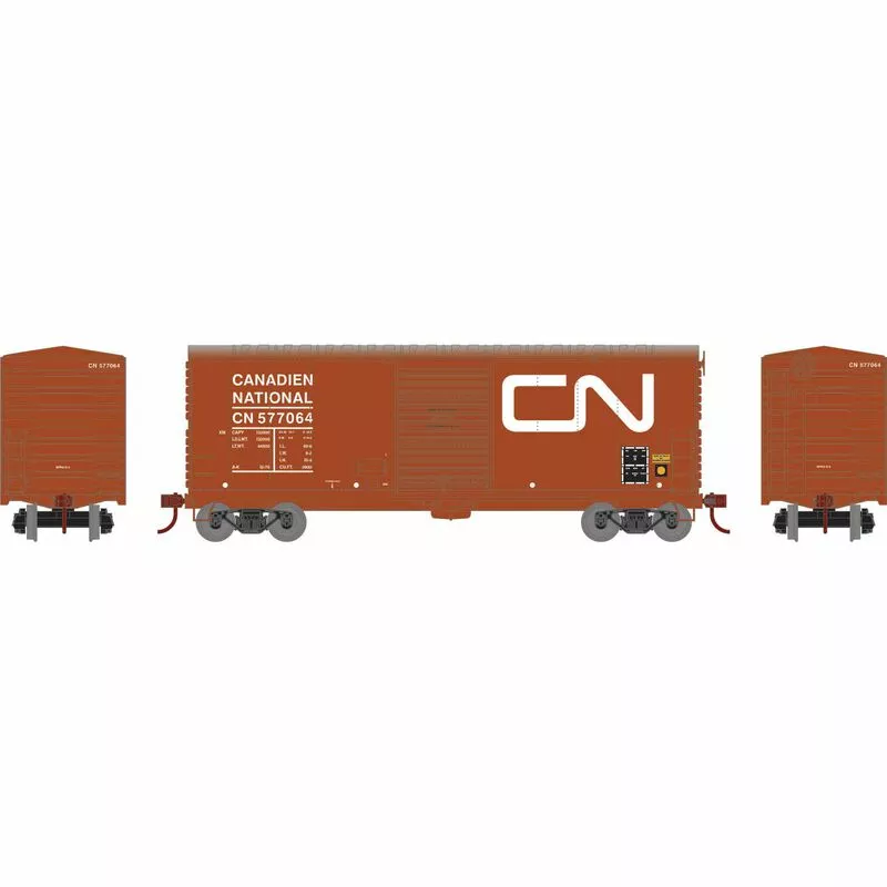 Athearn RTR 69442 HO Scale 40' Modernized Boxcar Canadian National CN 577064 2 Athearn RTR 69442 HO Scale 40' Modernized Boxcar Canadian National CN 577064 - Image 2