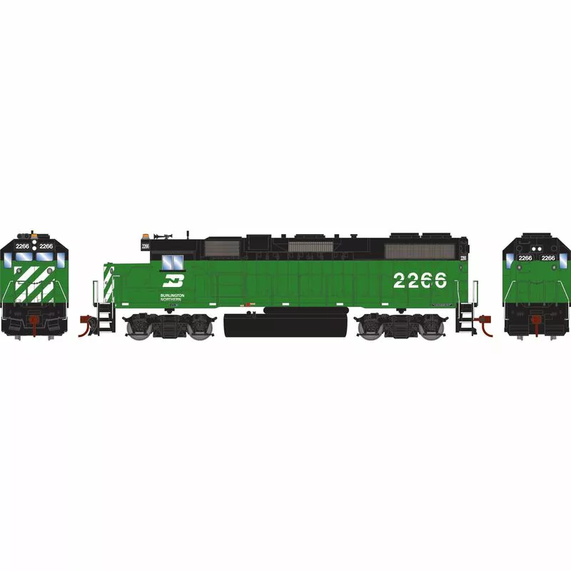 Athearn RTR 72203 HO Scale EMD GP38-2 Burlington Northern BN 2266 Sound-Ready W/ Speaker 2 Athearn RTR 72203 HO Scale EMD GP38-2 Burlington Northern BN 2266 Sound-Ready W/ Speaker - Image 2
