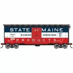 Athearn RTR 75335 HO Scale 40' Single Door Boxcar Bangor & Aroostook BAR 4163