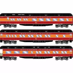 Athearn RTR 88230 HO Scale Heavyweight Passenger 3 Car Set "Daylight" Southern Pacific SP