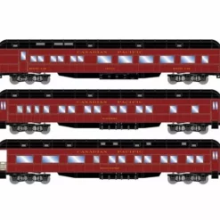 Athearn RTR 88231 HO Scale Heavyweight Passenger 3 Car Set Canadian Pacific CP