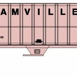 Athearn RTR 92764 HO 54' FMC 4700 Covered Hopper Farmhamville RREX 4322 - NOS