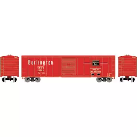 Athearn Roundhouse 15095 HO Scale 50' PS-1 Single Sliding Door Boxcar Burlington CB&Q 22866 2 Athearn Roundhouse 15095 HO Scale 50' PS-1 Single Sliding Door Boxcar Burlington CB&Q 22866 - Image 2